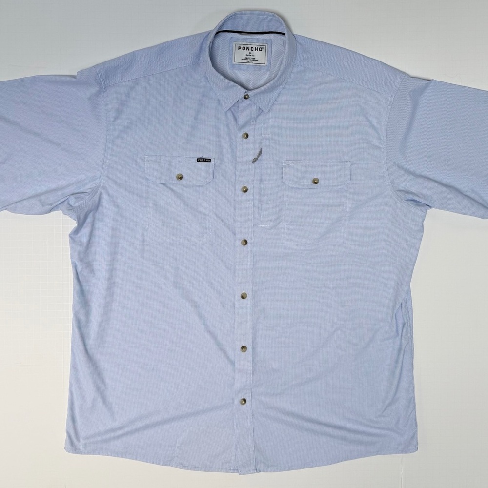 Men’s Poncho Outdoors Short Sleeve Performance Nylon Shirt